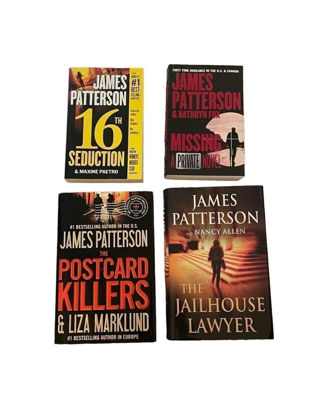 JAMES PATTERSON Books Set of 4 Books Novels